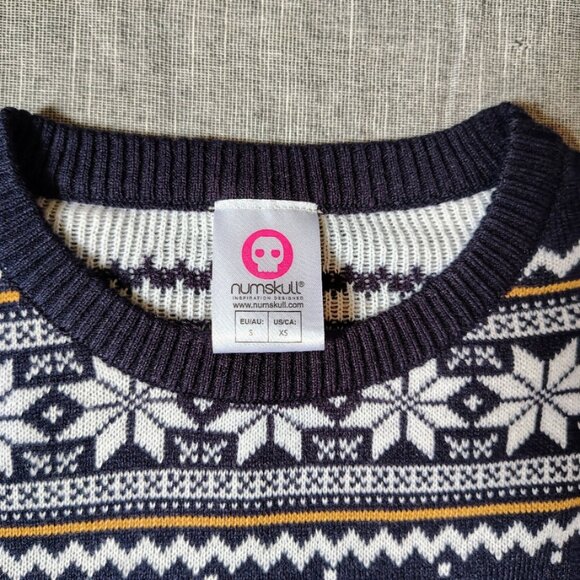 Harry Potter Wizarding World Sweater Size XS Hedwig Owl Ugly Knit Woven Numskull - Picture 6 of 10